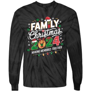 Family Christmas 2024 Making Memories Together Holiday Tie-Dye Long Sleeve Shirt