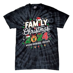 Family Christmas 2024 Making Memories Together Holiday Tie-Dye T-Shirt