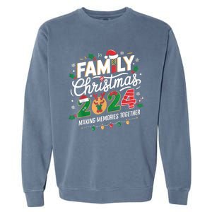 Family Christmas 2024 Making Memories Together Holiday Garment-Dyed Sweatshirt