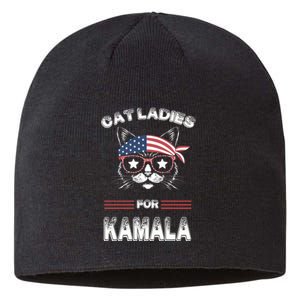 Funny Cat 2024 President Kamalaharris Sustainable Beanie