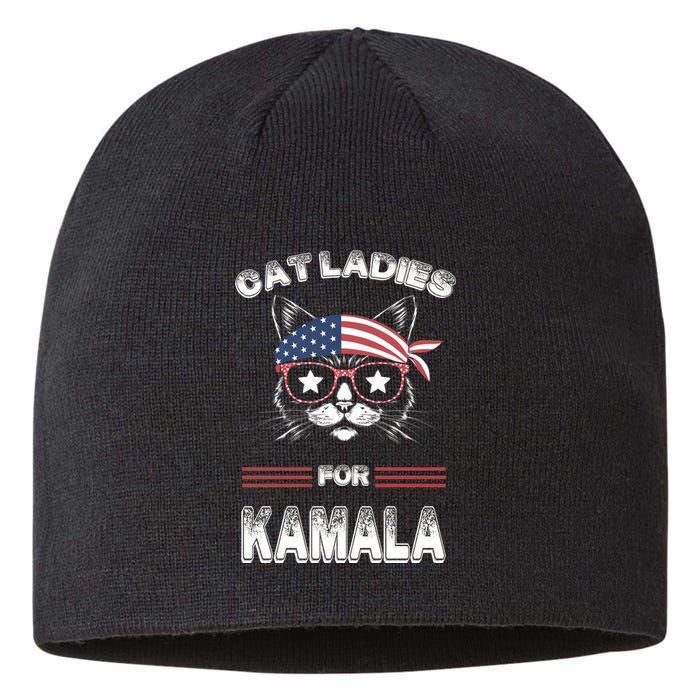 Funny Cat 2024 President Kamalaharris Sustainable Beanie