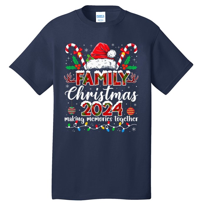 Family Christmas 2024 Matching Squad Santa Elf Funny Xmas Tall T-Shirt