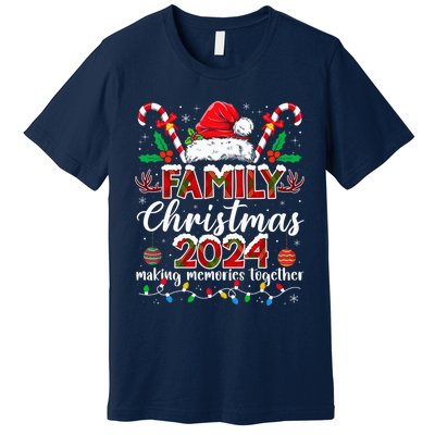 Family Christmas 2024 Matching Squad Santa Elf Funny Xmas Premium T-Shirt