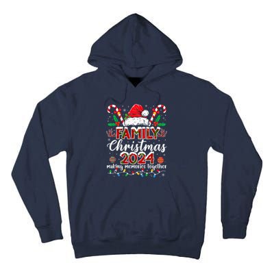 Family Christmas 2024 Matching Squad Santa Elf Funny Xmas Tall Hoodie