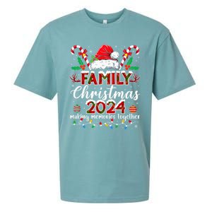 Family Christmas 2024 Matching Squad Santa Elf Funny Xmas Sueded Cloud Jersey T-Shirt