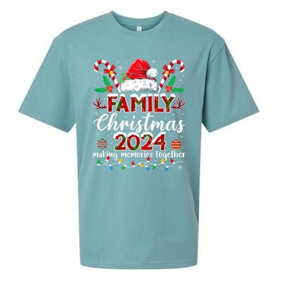 Family Christmas 2024 Matching Squad Santa Elf Funny Xmas Sueded Cloud Jersey T-Shirt