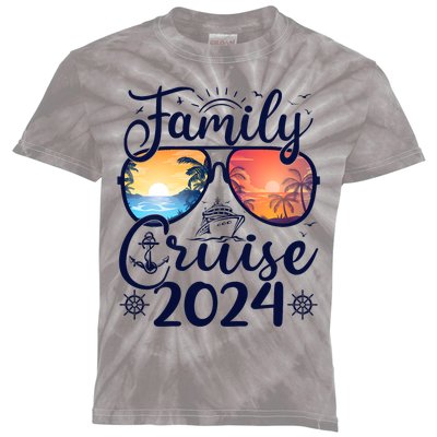 Family Cruise 2024 Summer Vacation Matching Family Cruise Kids Tie-Dye T-Shirt