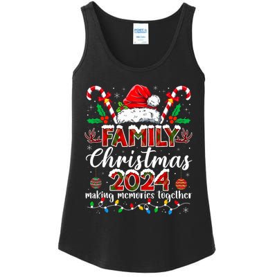 Family Christmas 2024 Matching Squad Santa Elf Funny Xmas Ladies Essential Tank