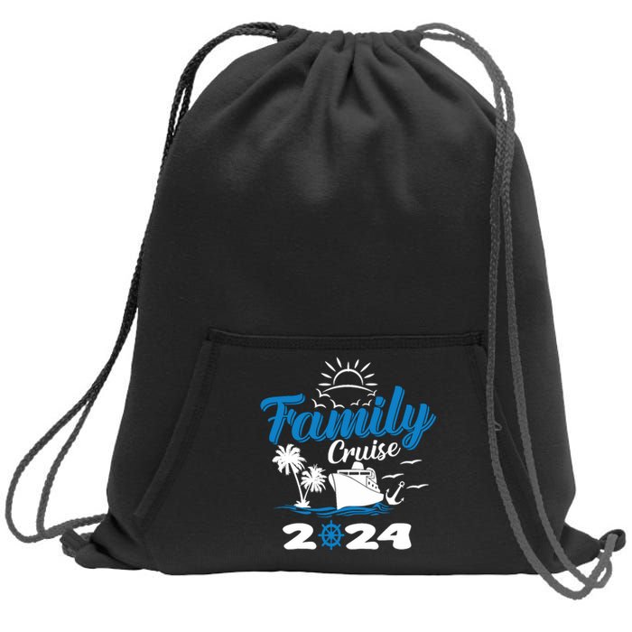 Family Cruise 2024 Making Memories Family Vacation Trip 2024 Sweatshirt Cinch Pack Bag