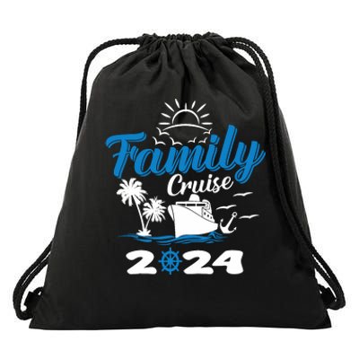 Family Cruise 2024 Making Memories Family Vacation Trip 2024 Drawstring Bag