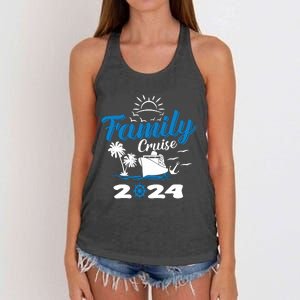 Family Cruise 2024 Making Memories Family Vacation Trip 2024 Women's Knotted Racerback Tank