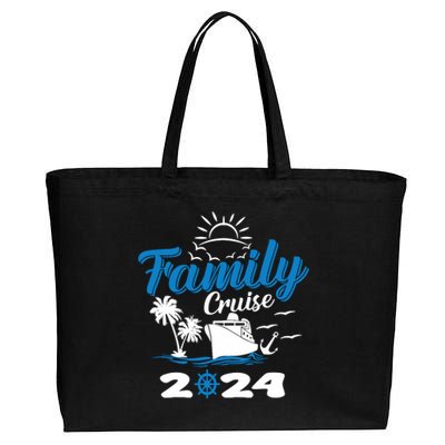 Family Cruise 2024 Making Memories Family Vacation Trip 2024 Cotton Canvas Jumbo Tote