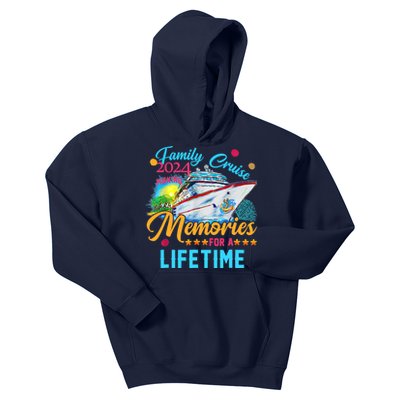 Family Cruise 2024 Making Memories For A Lifetime Kids Hoodie