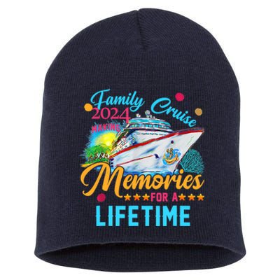 Family Cruise 2024 Making Memories For A Lifetime Short Acrylic Beanie