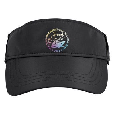 Friends Cruise 2025 Vacation Trip Adult Drive Performance Visor