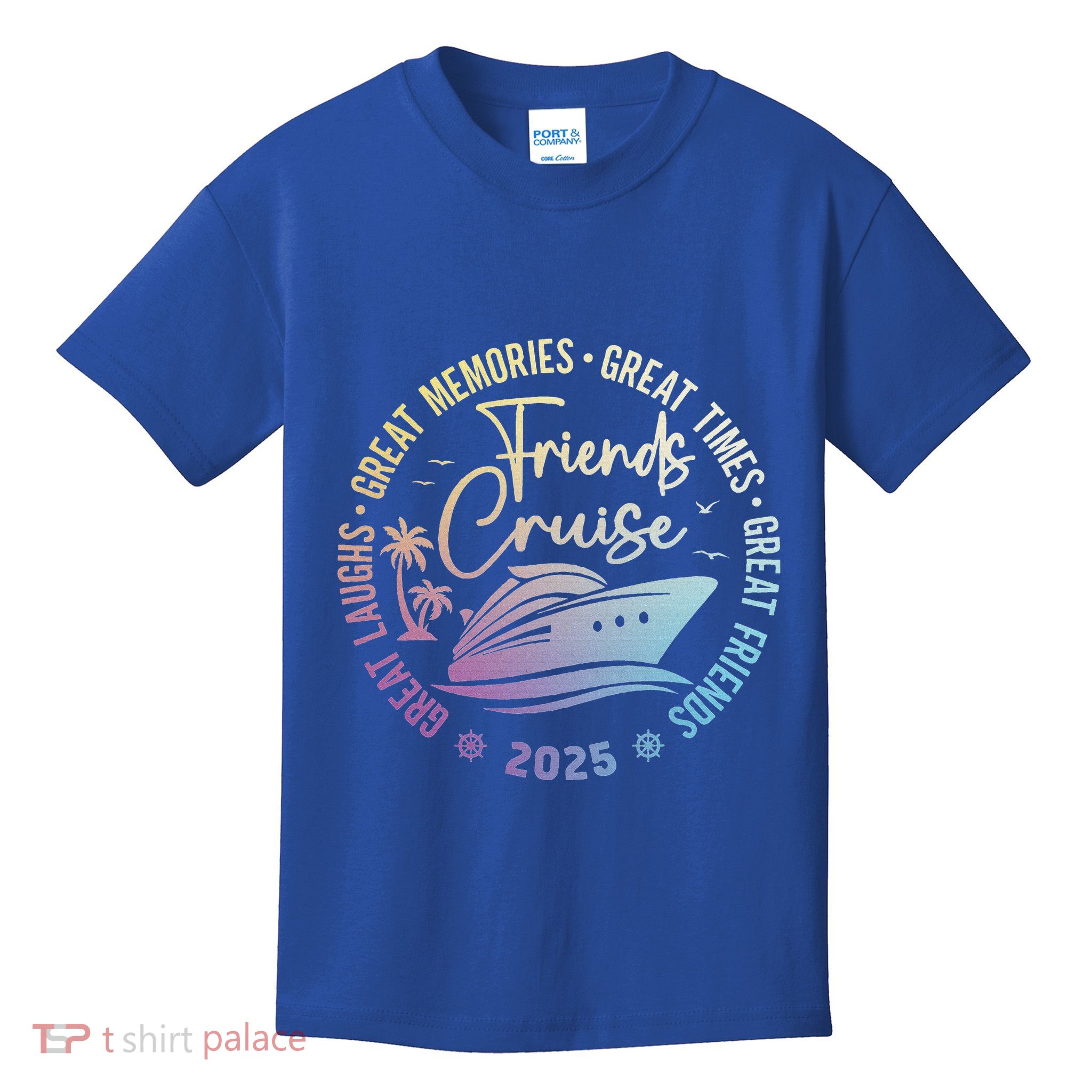 Friends Cruise 2025 Vacation Trip Kids T-Shirt