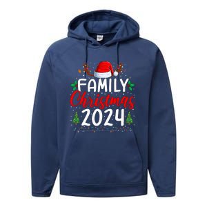 Family Christmas 2024 Matching Family Christmas Xmas Squad Performance Fleece Hoodie