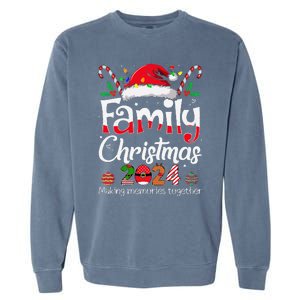 Family Christmas 2024 Matching Outfit Xmas Squad Santa Garment-Dyed Sweatshirt