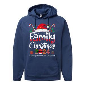 Family Christmas 2024 Matching Outfit Xmas Squad Santa Performance Fleece Hoodie