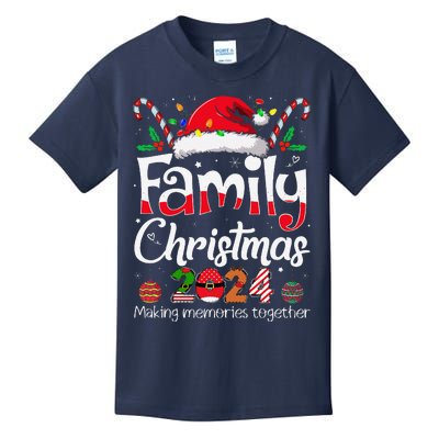 Family Christmas 2024 Matching Outfit Xmas Squad Santa Kids T-Shirt