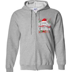 Family Christmas 2024 Matching Outfit Xmas Squad Santa Full Zip Hoodie