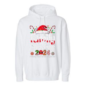 Family Christmas 2024 Matching Outfit Xmas Squad Santa Garment-Dyed Fleece Hoodie