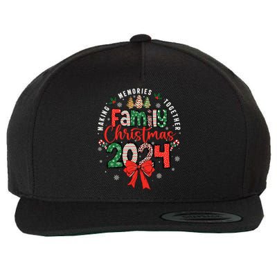 Family Christmas 2024 Matching Xmas Making Memories Together Wool Snapback Cap