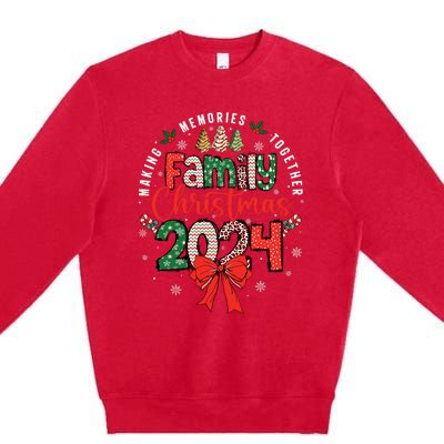 Family Christmas 2024 Matching Xmas Making Memories Together Premium Crewneck Sweatshirt