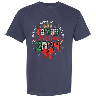 Family Christmas 2024 Matching Xmas Making Memories Together Garment-Dyed Heavyweight T-Shirt