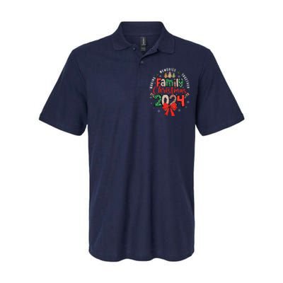 Family Christmas 2024 Matching Xmas Making Memories Together Softstyle Adult Sport Polo