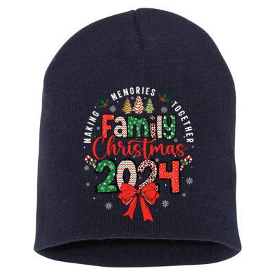 Family Christmas 2024 Matching Xmas Making Memories Together Short Acrylic Beanie