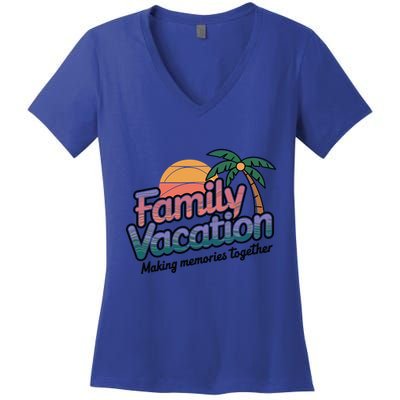 Family Cruise 2025 Family Matching Cruise Ship Vacation Trip Great Gift Women's V-Neck T-Shirt