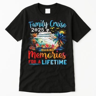 Family Cruise 2025 Family Matching Cruise Vacation Party Tall T-Shirt