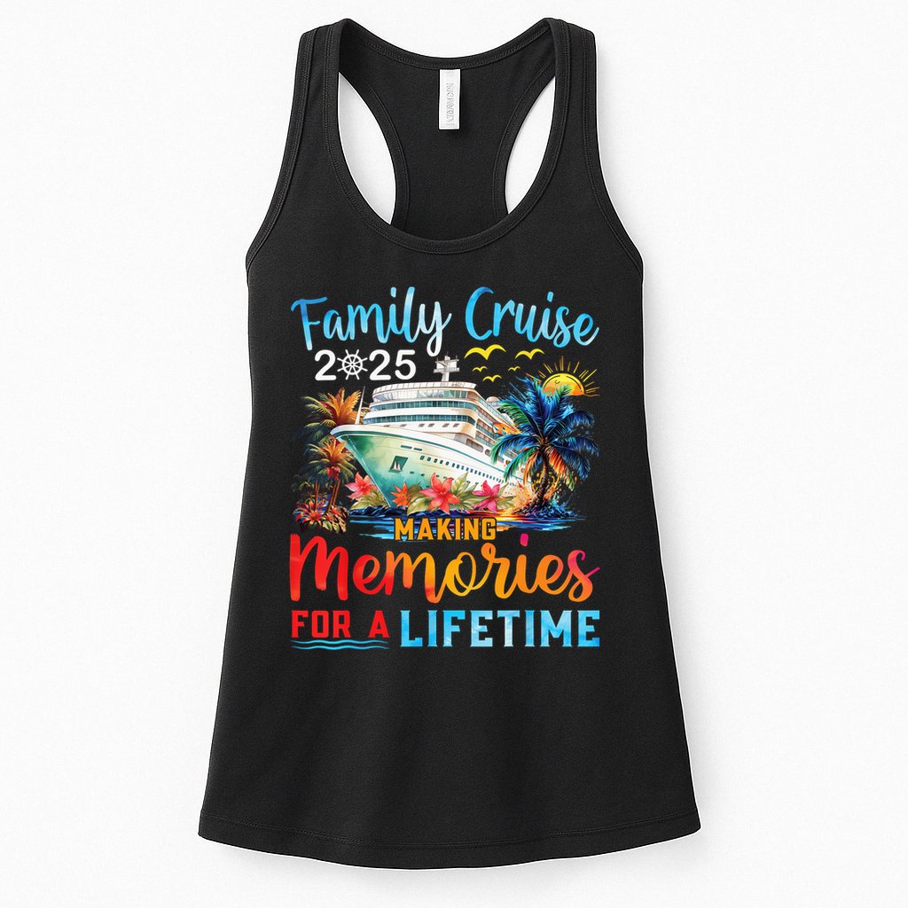 Family Cruise 2025 Family Matching Cruise Vacation Party Womens Tank Top