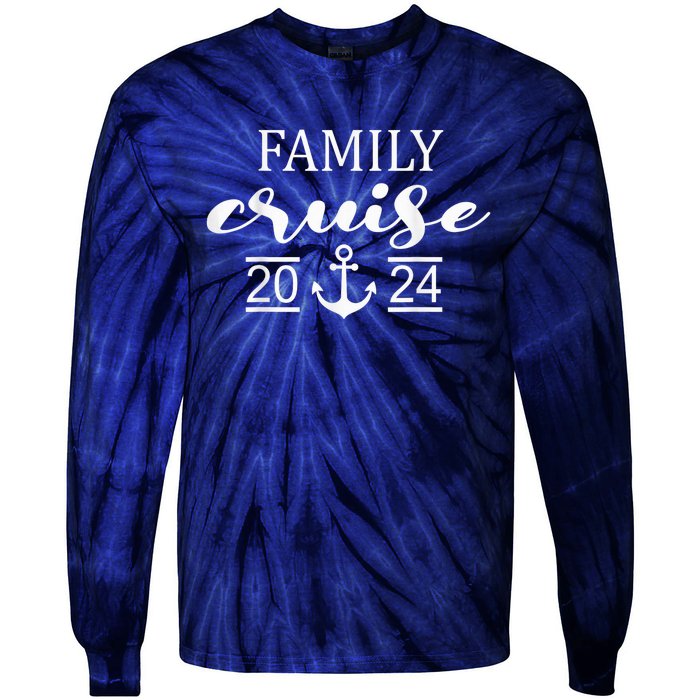 Family Cruise 2024 Family Vacation Matching for Cruise 2024 Tie-Dye Long Sleeve Shirt