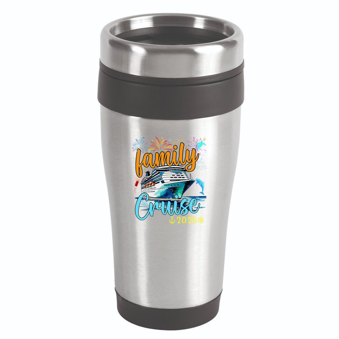 Family Cruise 2025 Family Vacation Matching Family Group. 16oz Travel Tumbler