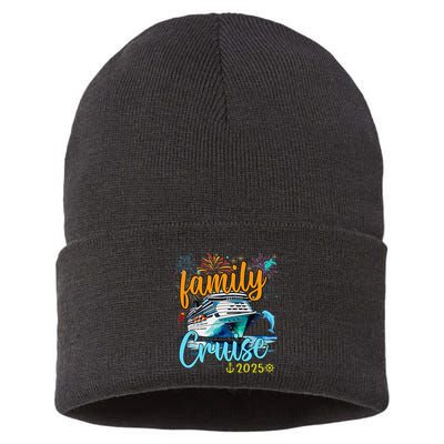 Family Cruise 2025 Family Vacation Matching Family Group. Sustainable Knit Beanie