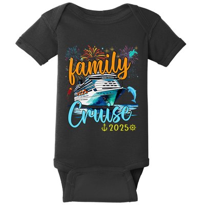 Family Cruise 2025 Family Vacation Matching Family Group. Baby Bodysuit