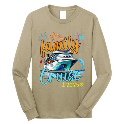 Family Cruise 2025 Family Vacation Matching Family Group. Long Sleeve Shirt