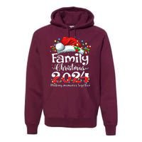 Family Christmas 2024 Matching Squad Santa Elf Funny Xmas Premium Hoodie