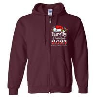 Family Christmas 2024 Matching Squad Santa Elf Funny Xmas Full Zip Hoodie