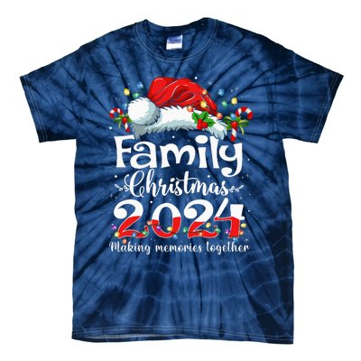 Family Christmas 2024 Matching Squad Santa Elf Funny Xmas Tie-Dye T-Shirt