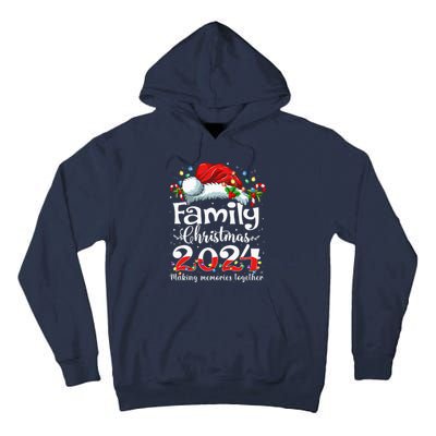 Family Christmas 2024 Matching Squad Santa Elf Funny Xmas Tall Hoodie