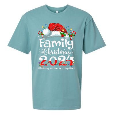 Family Christmas 2024 Matching Squad Santa Elf Funny Xmas Sueded Cloud Jersey T-Shirt