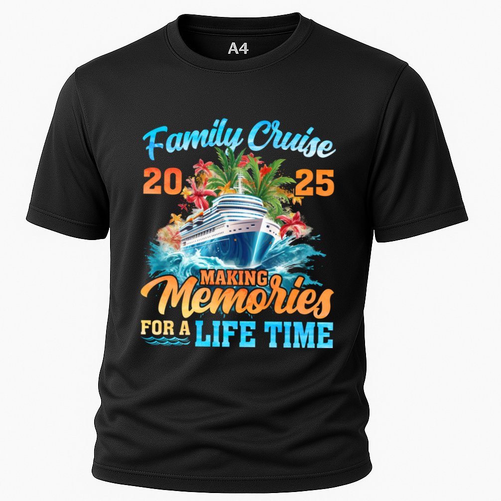 Family Cruise 2025 Family Matching Group Vacation Summer Gift Cooling Performance Crew T-Shirt