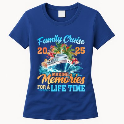 Family Cruise 2025 Family Matching Group Vacation Summer Gift Womens T-Shirt