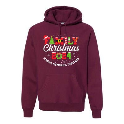 Family Christmas 2024 Matching Outfit Xmas Squad Santa Group Premium Hoodie