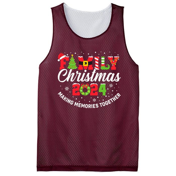 Family Christmas 2024 Matching Outfit Xmas Squad Santa Group Mesh Reversible Basketball Jersey Tank