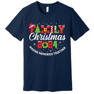 Family Christmas 2024 Matching Outfit Xmas Squad Santa Group Premium T-Shirt