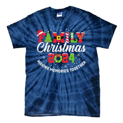 Family Christmas 2024 Matching Outfit Xmas Squad Santa Group Tie-Dye T-Shirt